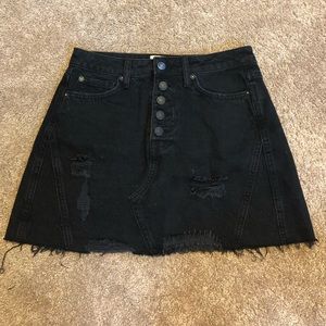 Free People Jean Skirt